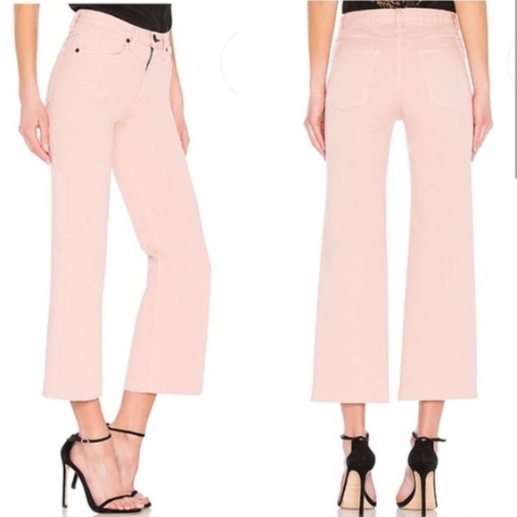 𝅺RAG & BONE Ankle Justine Wide Leg Jean Blush 25 - Picture 2 of 11